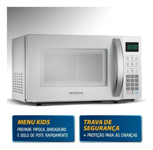 Microondas Mondial Mo 01 21 W 1200w Potencia 21 Litros White Microondas Mondial Mo 01 21 W 1200w Potencia 21 Litros White